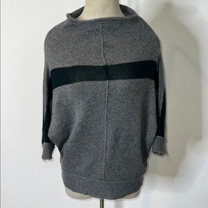 James Perse Funnel Neck Short Sleeve Cashmere Sweater